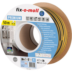 Fix-o-moll Fix-o-moll tochtband zelfklevend E 9x4mm 50m zwart* 80665 van Toolstation