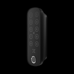 Intersteel / Intersteel Black X codepaneel met vingerprint ovaal 138x42mm zwart