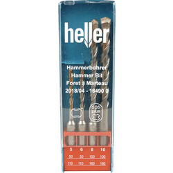 Heller Heller SDS-plus hamerborenset 4-delig 81349 van Toolstation