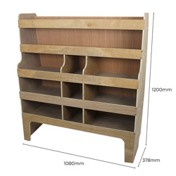 Monstershop / Bedrijfswageninrichting hout met vakken 5