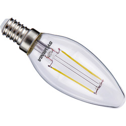 Sylvania Sylvania ToLEDo LED lamp filament kaars helder E14 2,5W 250lm 2700K - 83615 - van Toolstation