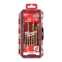Milwaukee Metaalborenset HSS-G Tin Red Hex shockwave