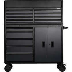 BUNKER / BUNKER® Gereedschapswagen met topkoffer Grijs 131x157x46cm