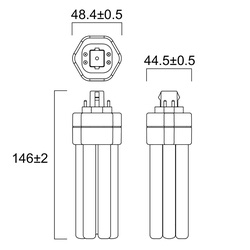 Sylvania ToLEDo LYNX TE LED PL-lamp 4-pins