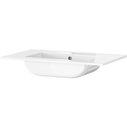 Tiger / Tiger T-Line Quadro inbouwwastafel 81cm Glanzend wit