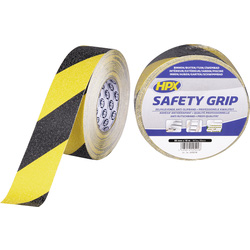 HPX HPX anti-slip tape Geel/zwart 50mmx18m 87683 van Toolstation
