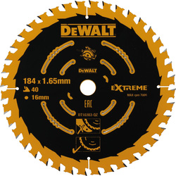 DeWALT DeWALT cirkelzaagblad 184x16x40T DT10303 Extreme 88095 van Toolstation