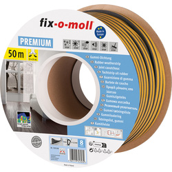 Fix-o-moll Fix-o-moll tochtband zelfklevend D 9x6mm 50m zwart 88547 van Toolstation