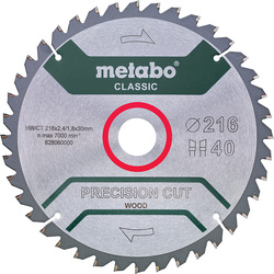 Metabo / Metabo cirkelzaagblad 216x2,4x30mm Z40 WZ