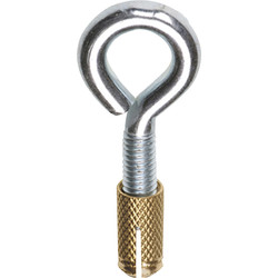 FIS FIS PROFI Brass Spread Plug with screw eye M6 x 16mm - 89812 - from Toolstation