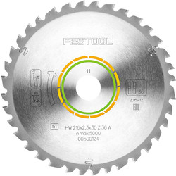 Festool Festool cirkelzaagblad universeel 216x30x2,3mm 36T 90241 van Toolstation