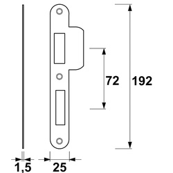 AXA / AXA sluitplaat veiligheidsslot SKG** 2