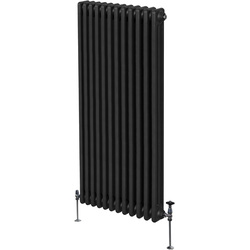 MonsterShop / Traditionele 3-kolomsradiator Zwart 1800x562mm