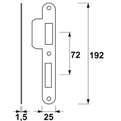 AXA / AXA sluitplaat veiligheidsslot SKG** 2