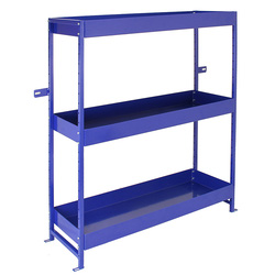 Monstershop / Bedrijfswageninrichting metaal met bakken Blauw