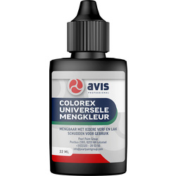 Avis Avis Colorex universele mengkleur 22ml zwart - 97031 - van Toolstation