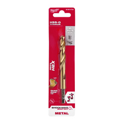 Milwaukee Metaalboor HSS-G Tin Red Hex shockwave