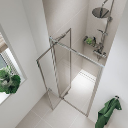 Sealskin / Sealskin Seev draai-schuifdeur voor nis of met zijwand 90x195cm, 6mm helder veiligheidsglas 2