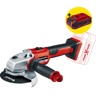 Einhell 18V slijptol / haakse slijper 125mm TE-AG 18/125-2 LI incl 4.0Ah accu en lader