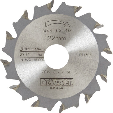 DeWALT lamellenfreeszaagblad, spaanbegrensd (t.b.v. DW682/DW685), foto 2 van 3