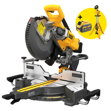 DeWALT DCS781N-XJ 54V Flexvolt accu afkort-/verstekzaag (body), foto 2 van 3