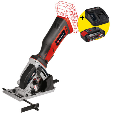 Einhell TE-CS accu mini handcirkelzaag (body), foto 2 van 3