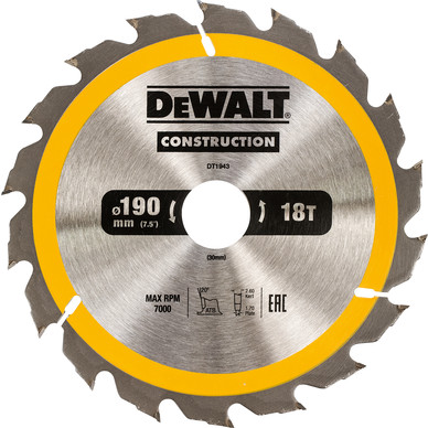 DeWALT cirkelzaagblad, foto 2 van 3