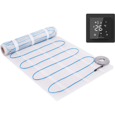 Dynamic Way elektrische vloerverwarmingsmat incl. WIFI thermostaat zwart, foto 2 van 3