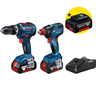 Bosch 18V GSB + GDX accu combopack, foto 2 van 3