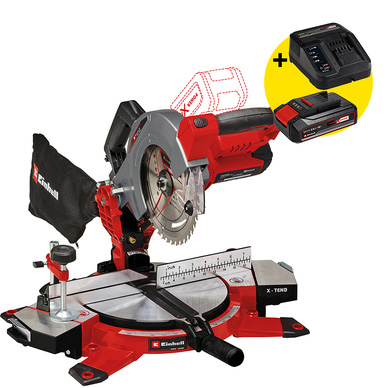 Einhell TE-MS 18/210 accu afkort- & verstekzaagmachine (body), foto 2 van 3