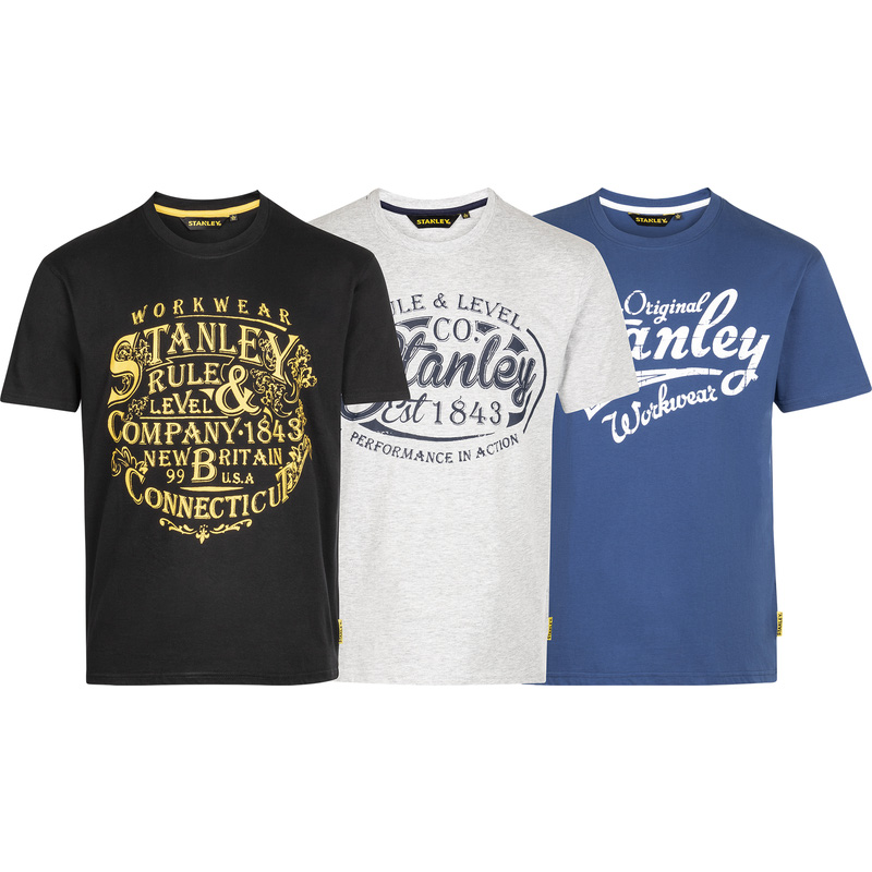 Stanley t-shirts per 3 stuks