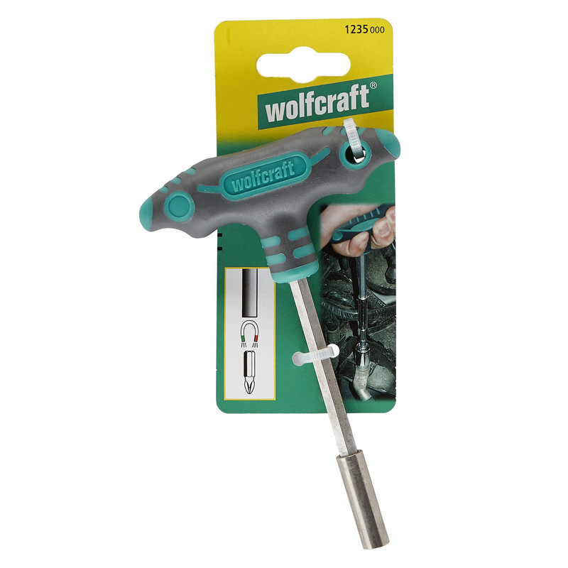 Wolfcraft T-handschroevendraaier met bitopname