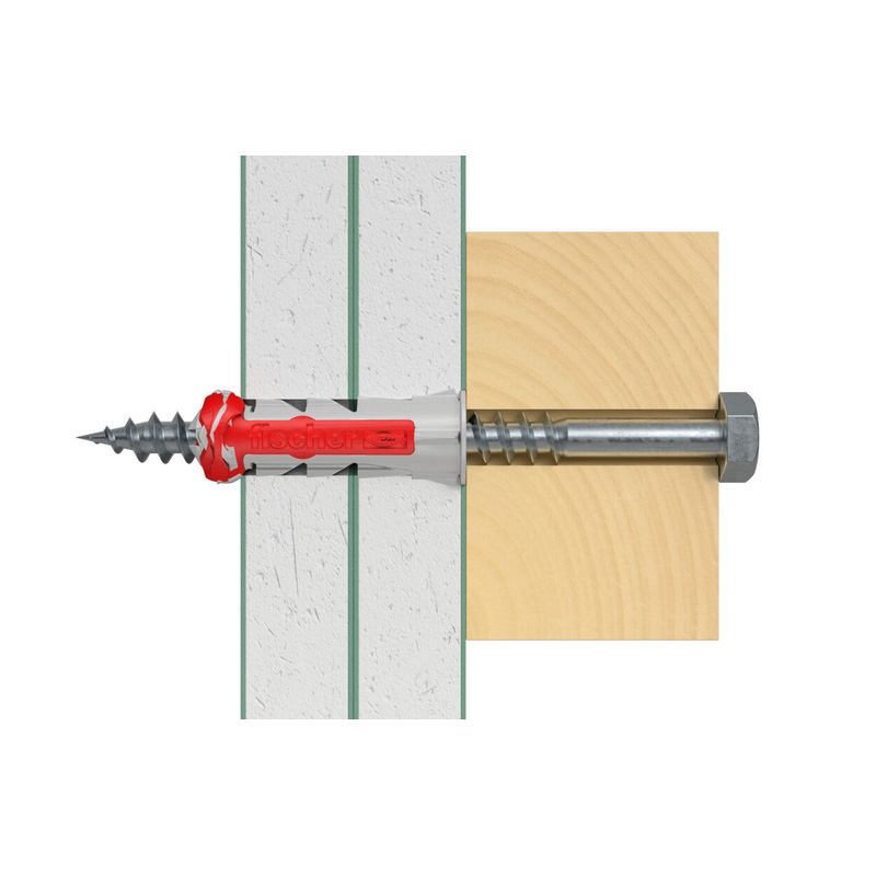 Fischer Duopower pluggen + schroef