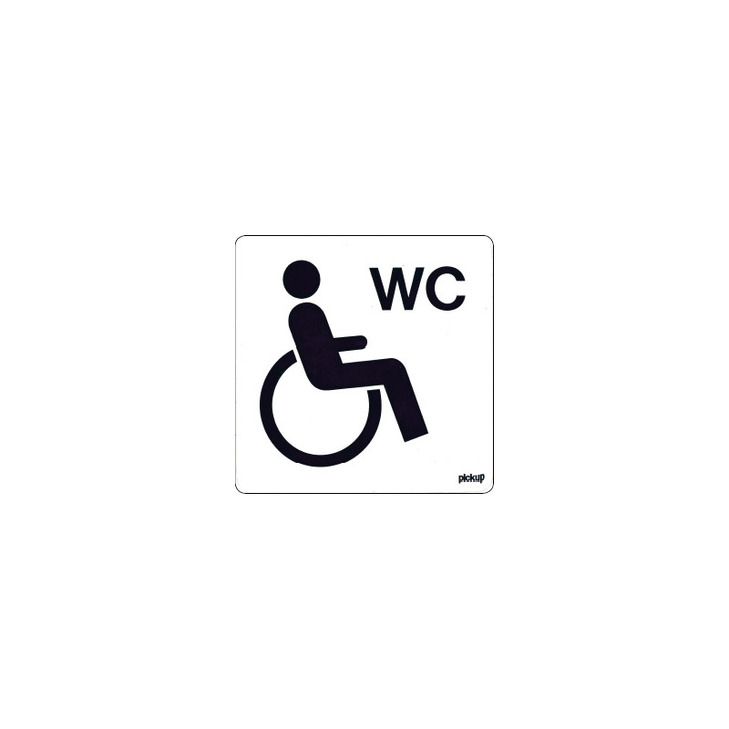 Sticker gehandicapten toilet