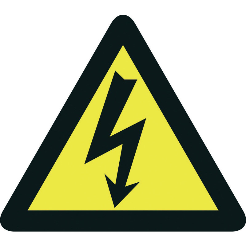 Sticker gevaar voor elektrische spanning