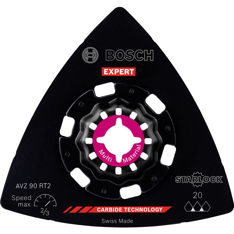 Bosch Starlock specie & hout schuurplateau