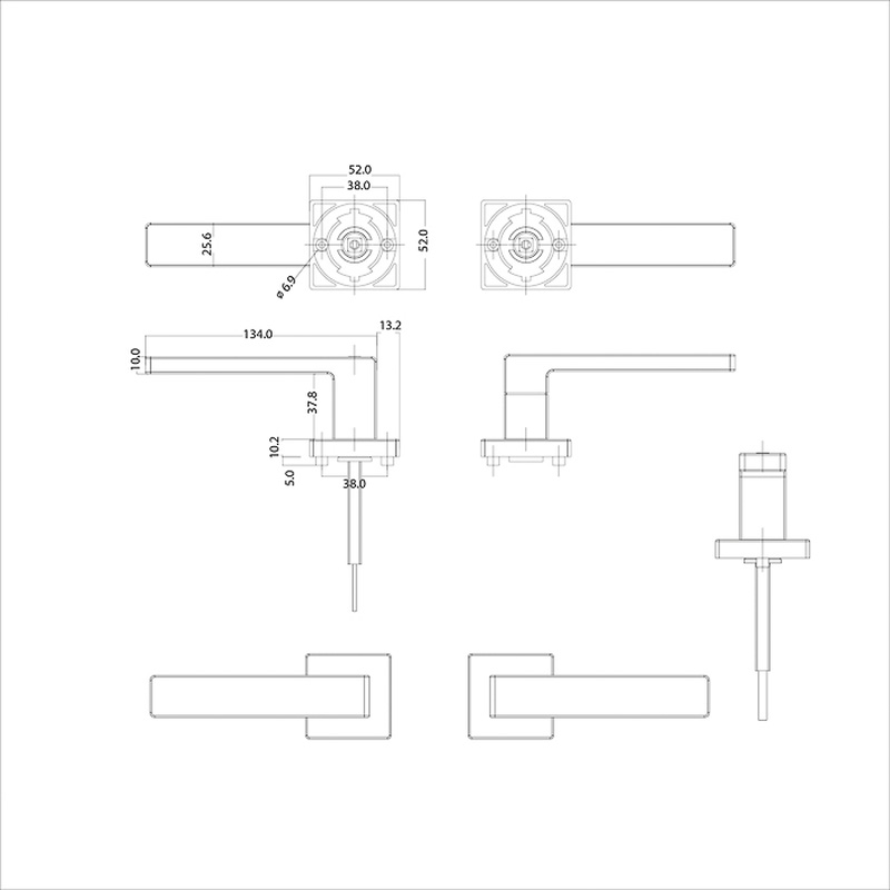 Intersteel / Intersteel Deurkruk Prolock Cunera met blokkeermechanisme