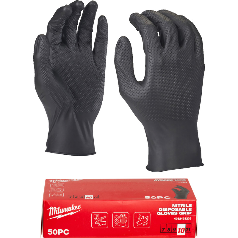 Milwaukee nitril disposable handschoenen 50 stuks