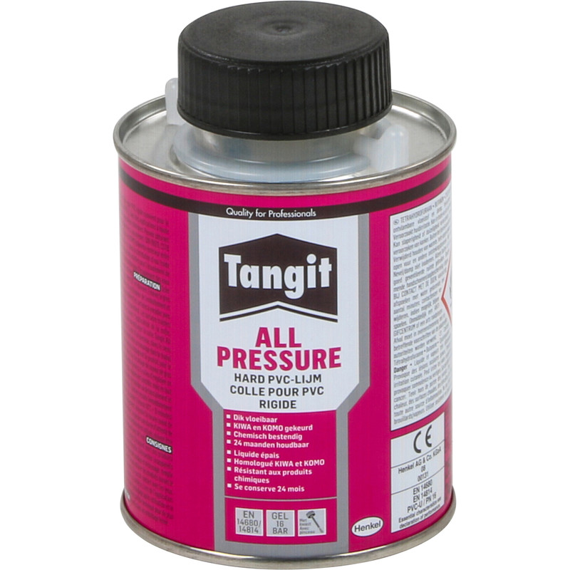 Isoleren weggooien beu Tangit PVC lijm All Pressure met kwast 250 ml| Toolstation.nl