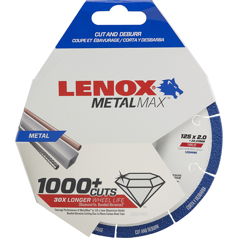 Lenox Doorslijp- en afbraamschijf diamant METAL MAX
