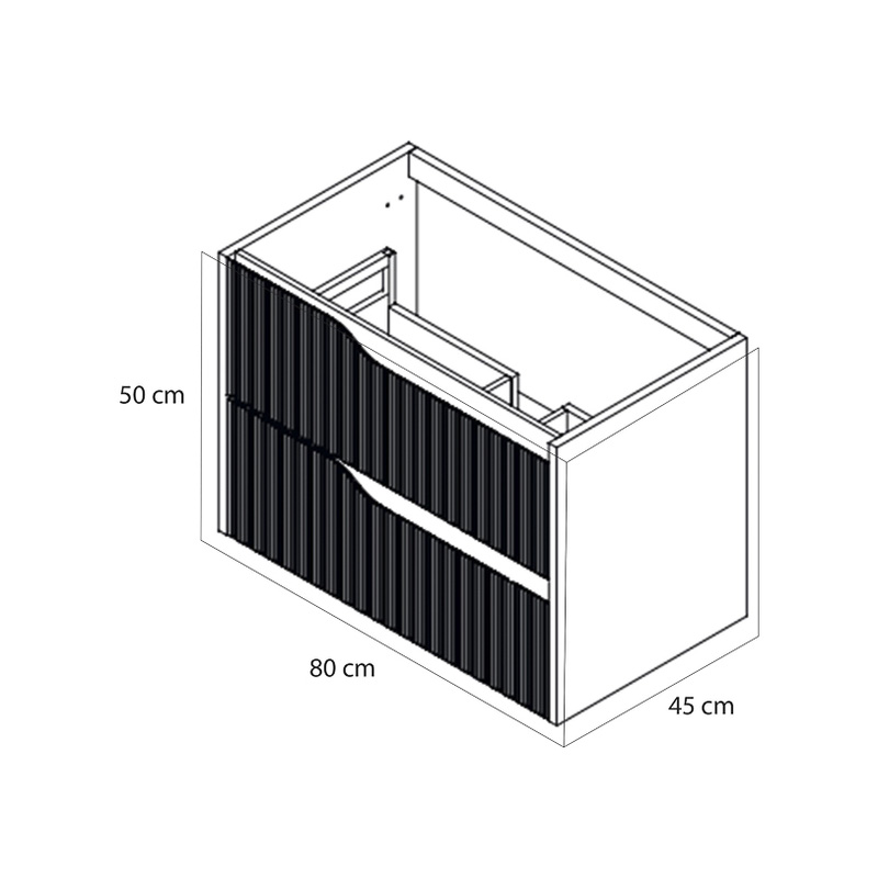 Tiger / Tiger Nook wastafelonderkast 80cm
