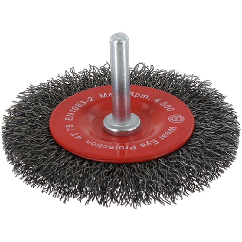 Labor / Staalborstelwiel met gegolfd staaldraad