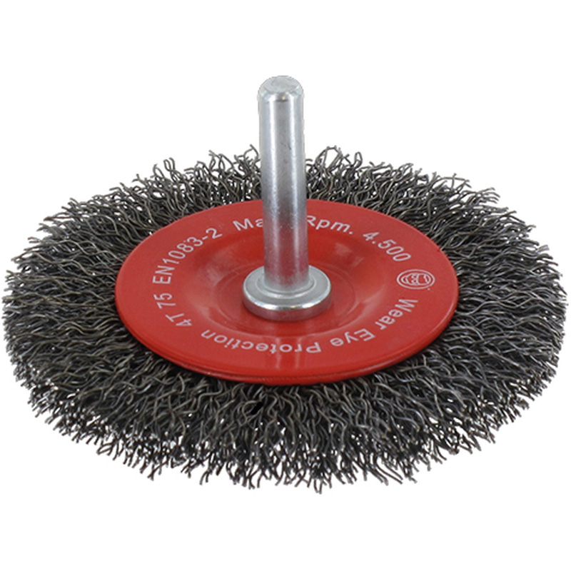 Labor / Staalborstelwiel met gegolfd staaldraad