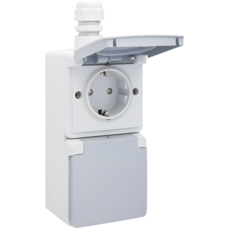 Niko / Niko wandcontactdoos RA KV dubbel voorbedraad