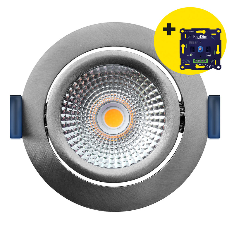 EcoDim / Eco-Dim LED inbouwspot kantelbaar