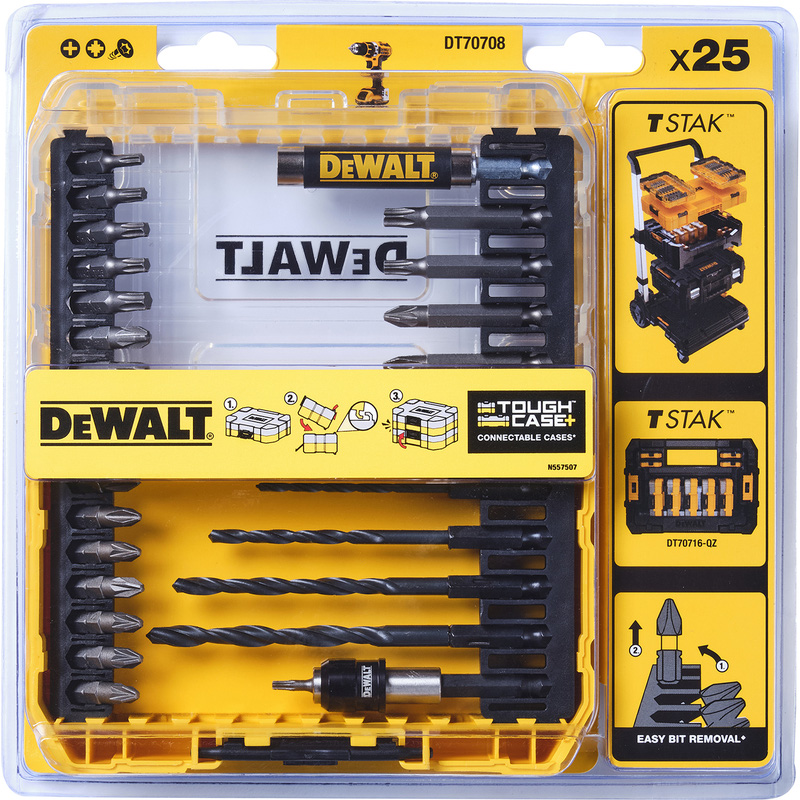 DeWALT Toughcase DT70708-QZ boor- en bitset