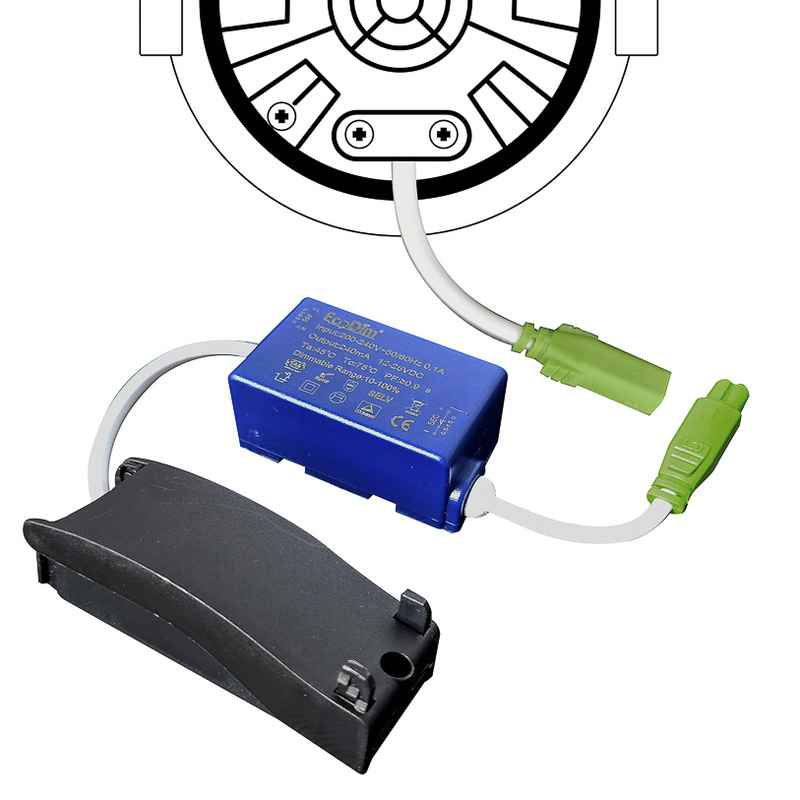 EcoDim / Eco-Dim LED inbouwspot kantelbaar