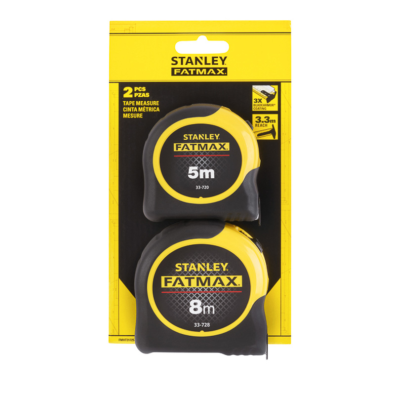 STANLEY / Stanley FATMAX® duopack rolbandmaat Blade Armor 5M + 8M