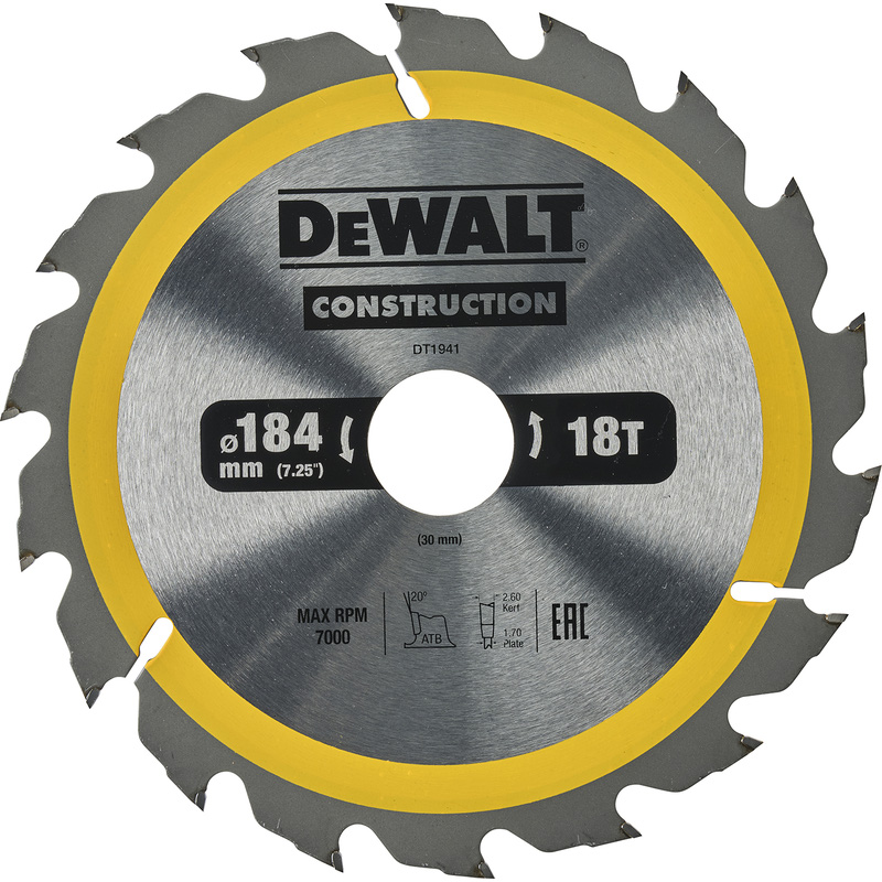 DeWALT Construction cirkelzaagblad