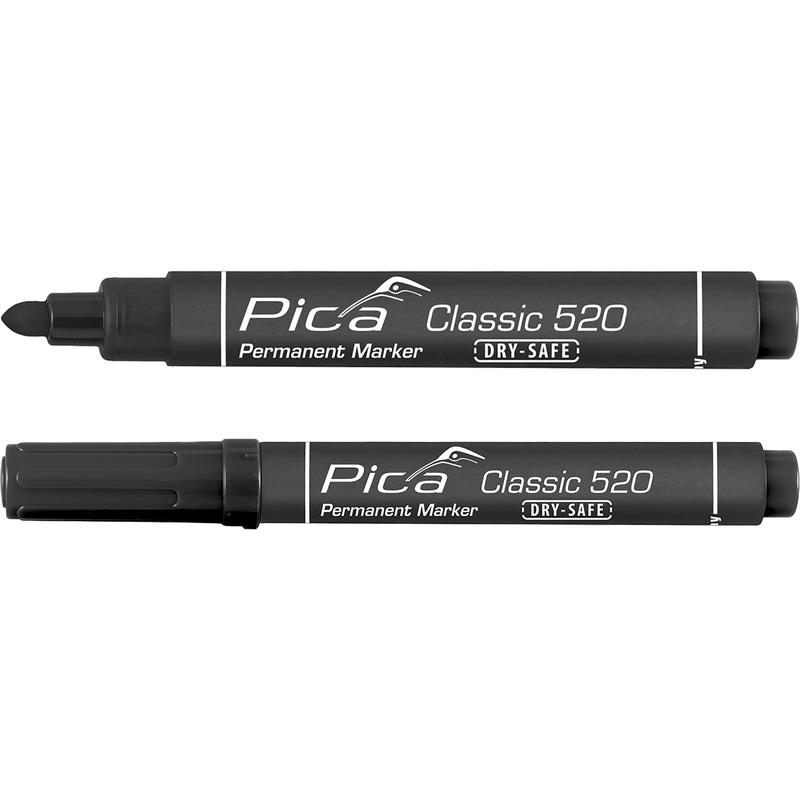 Pica Classic 520/46 Permanent Marker zwart - ronde punt